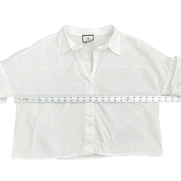 TUCKERNUCK White Short Sleeve Poplin Shirt - Excellent Pre-Loved, Medium - Picture 10 of 13